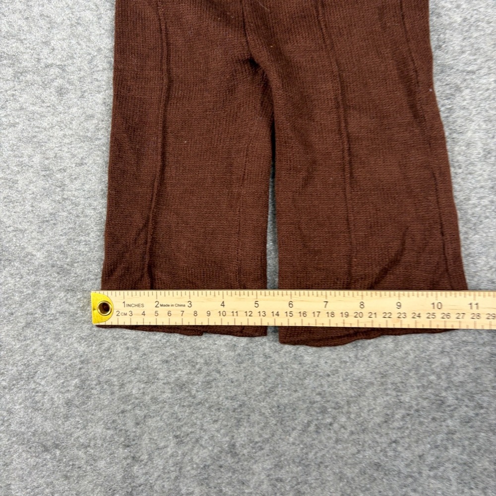 Vintage Knit Pants Baby 12 Months Brown Acrylic Ribbed Retro Leggings 80s 90s - Picture 10 of 11